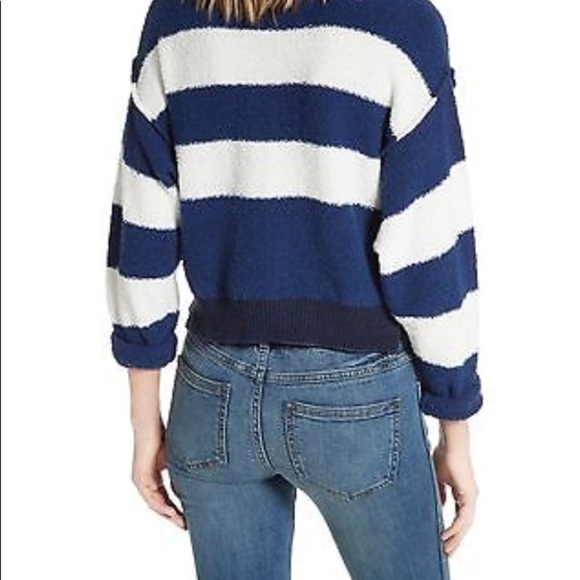 NWT Free People Candyland Pullover Navy Bl… - Picture 4 of 8